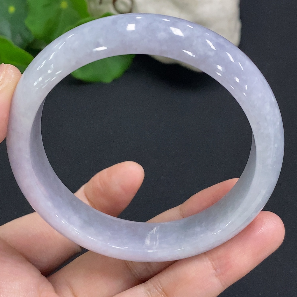 F34070515 Jadeite Round Bangle Size 59.3 Total Weight Approx. 61.5g