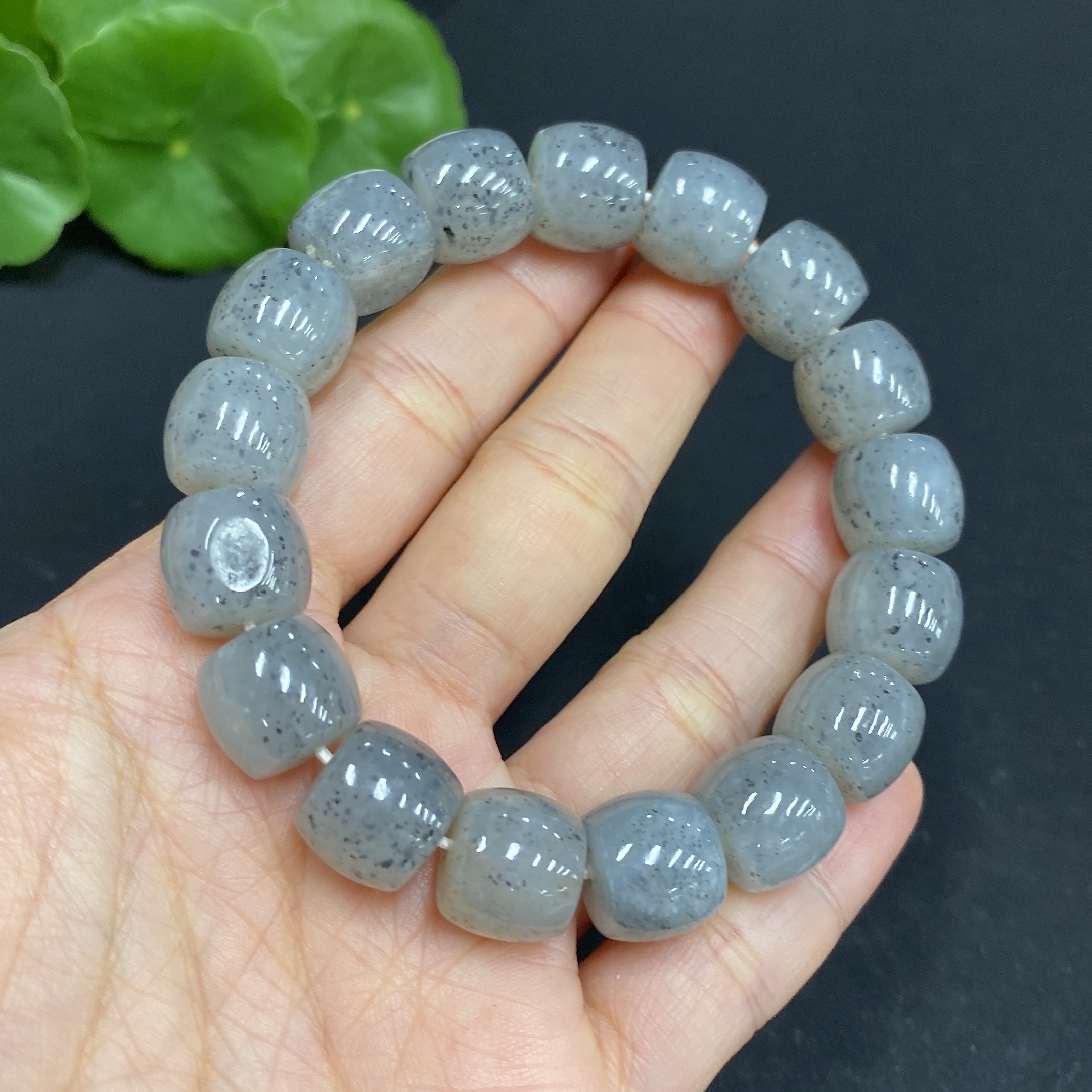 H31666989 Hetian Jade Bracelet, Approx. 11.8mm, Total Weight Approx. 52.5g
