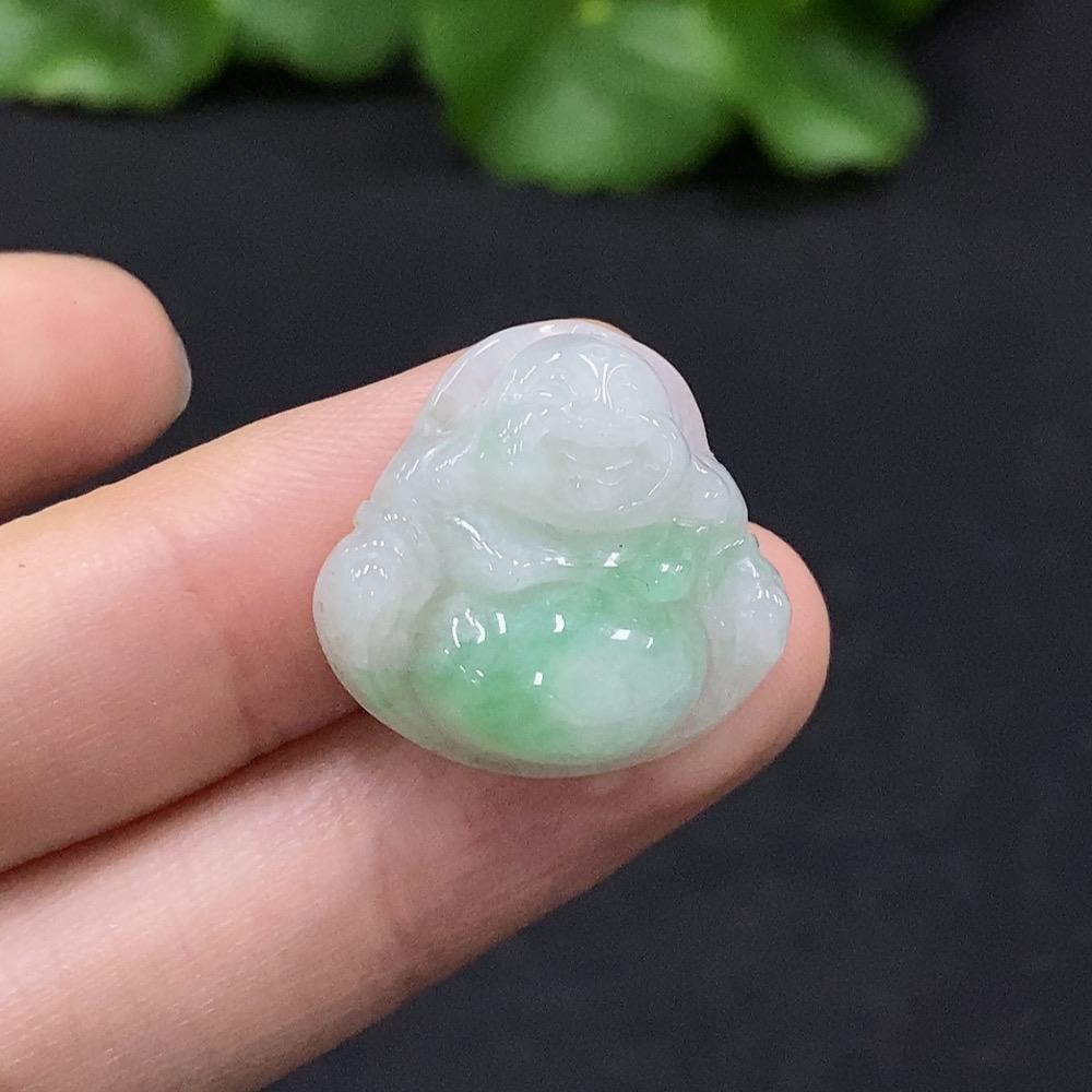 F35165727 Jadeite Buddha Pendant, Total Weight Approx. 4g