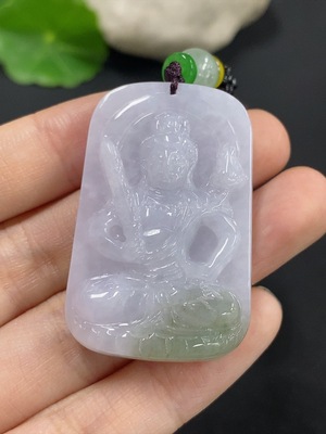 F42969265 翡翠虚空藏挂件 货品总重约24.7克（含绳重）