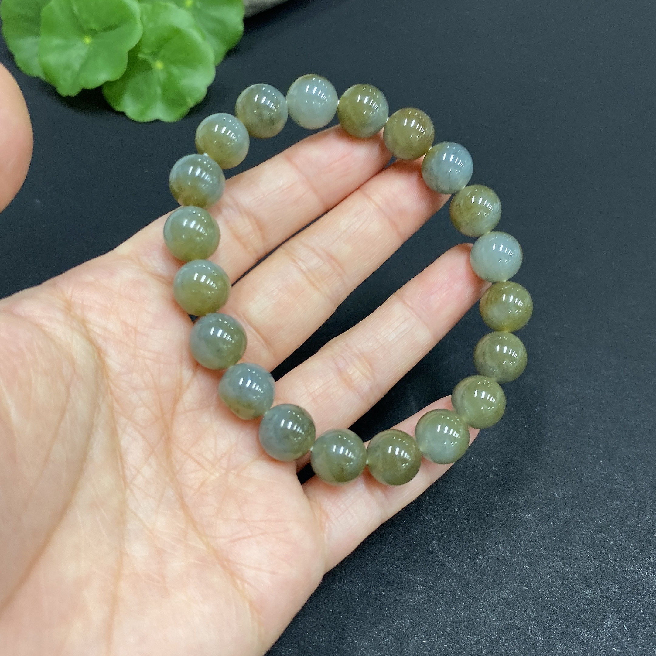 H33846119 Khotan Jade Bracelet, about 9.8mm, total weight about 30.4g