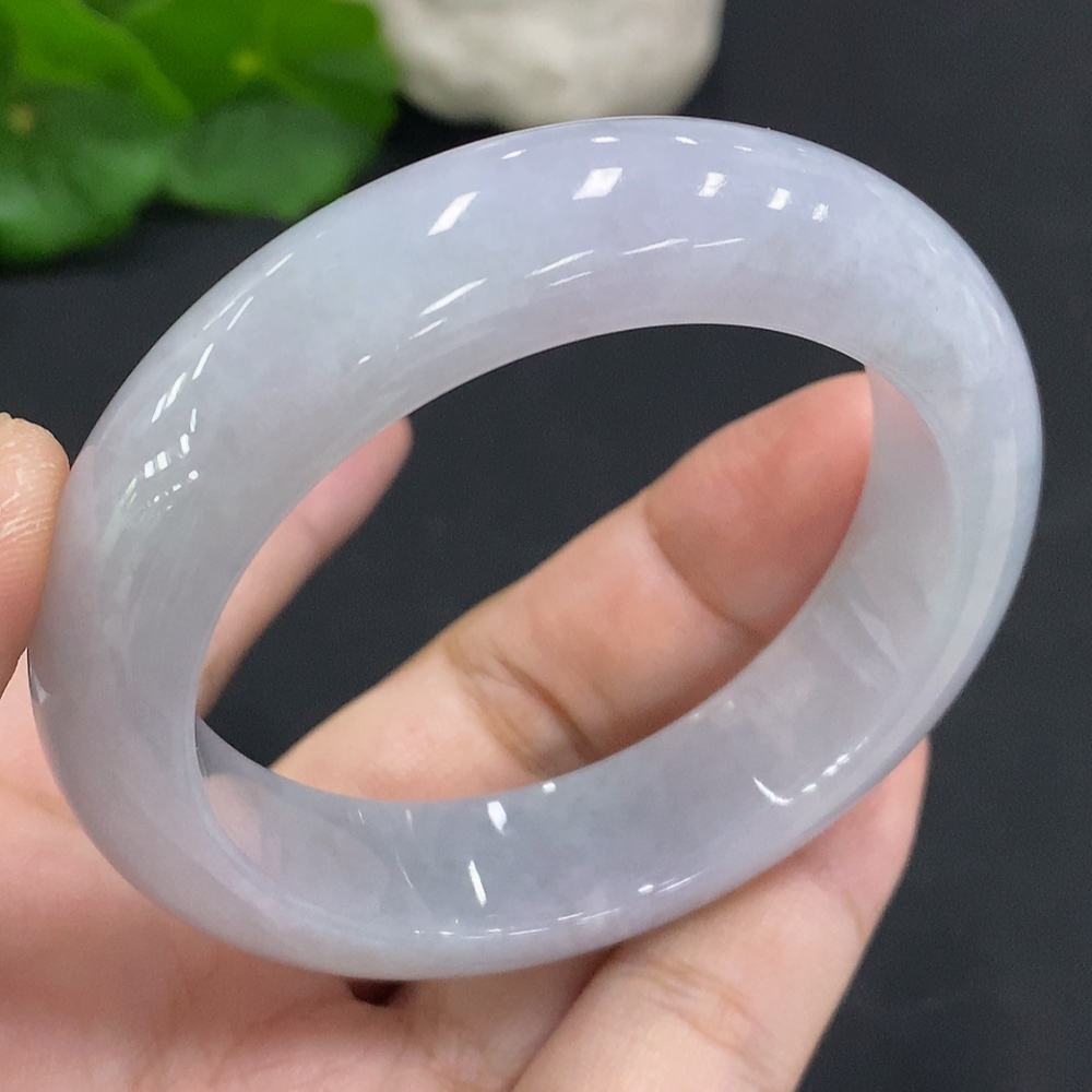 F35127277 Jadeite round bracelet size 50.9 total weight approx. 61.6g (broken/damaged)