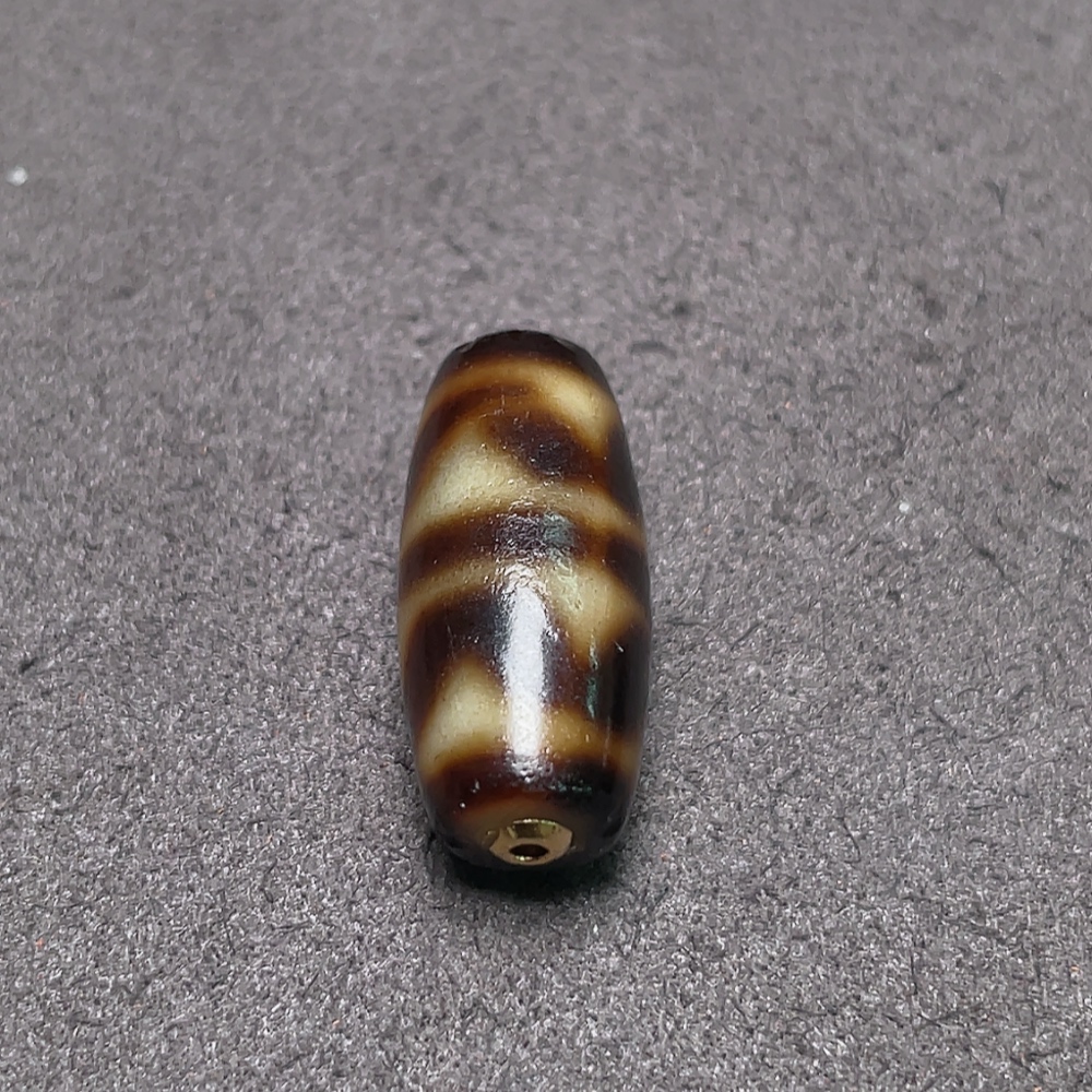 W34987951 Dzi Bead with 50% Gold (Au) Content, Total Weight Approx. 6.58g, Sell as a Lot