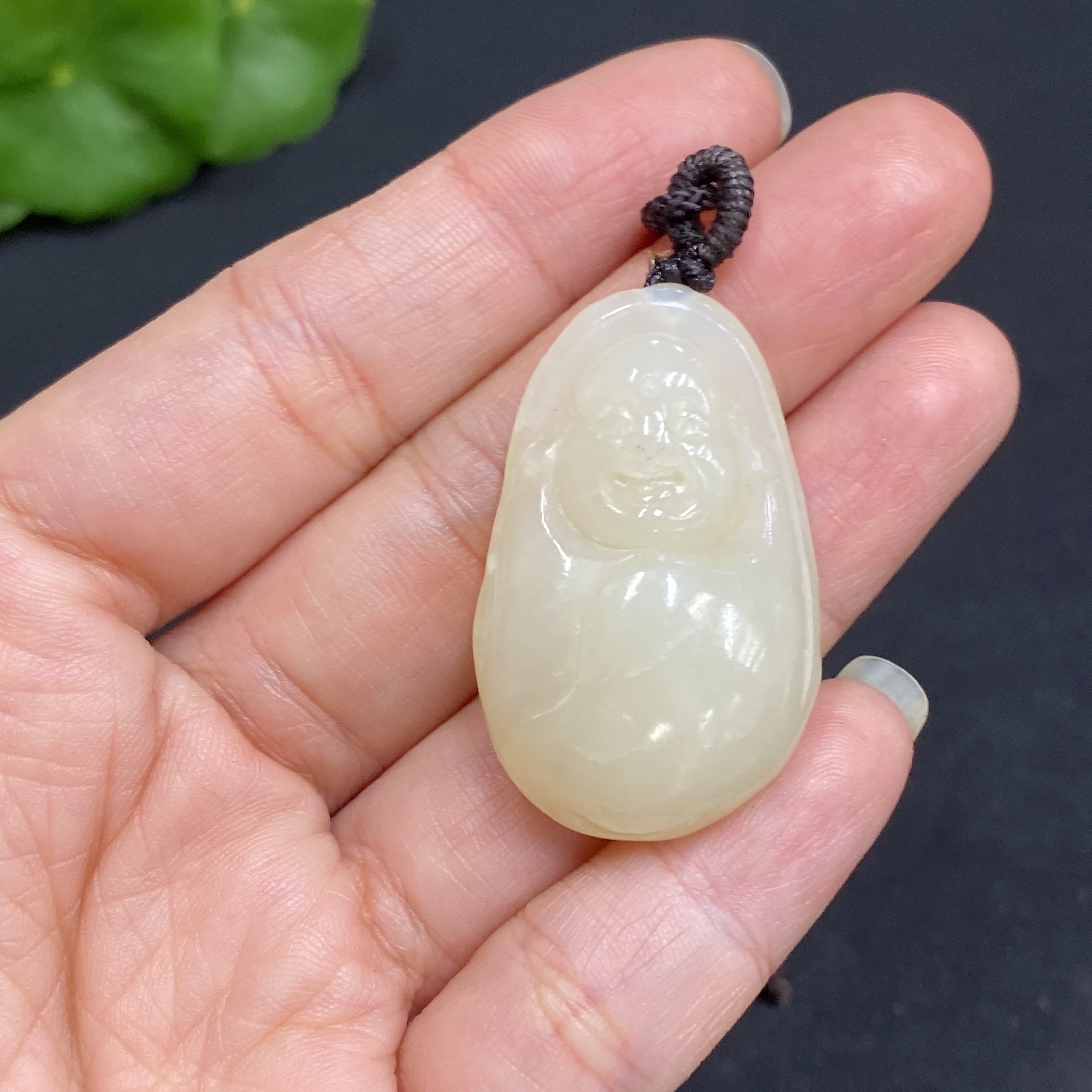 H34036423 Hetian Jade Pendant - Buddha Figure