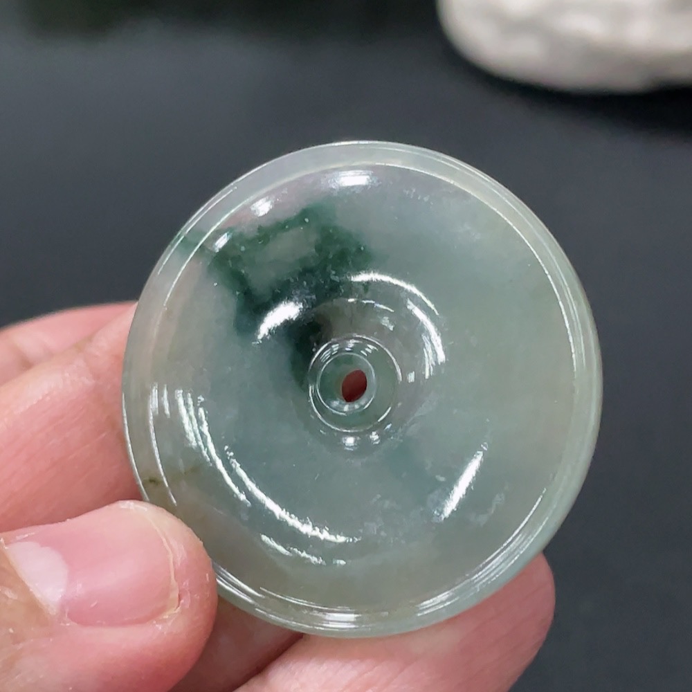 F33875059 Jadeite Pendant Peace Knot, Total Weight Approximately 8.15g