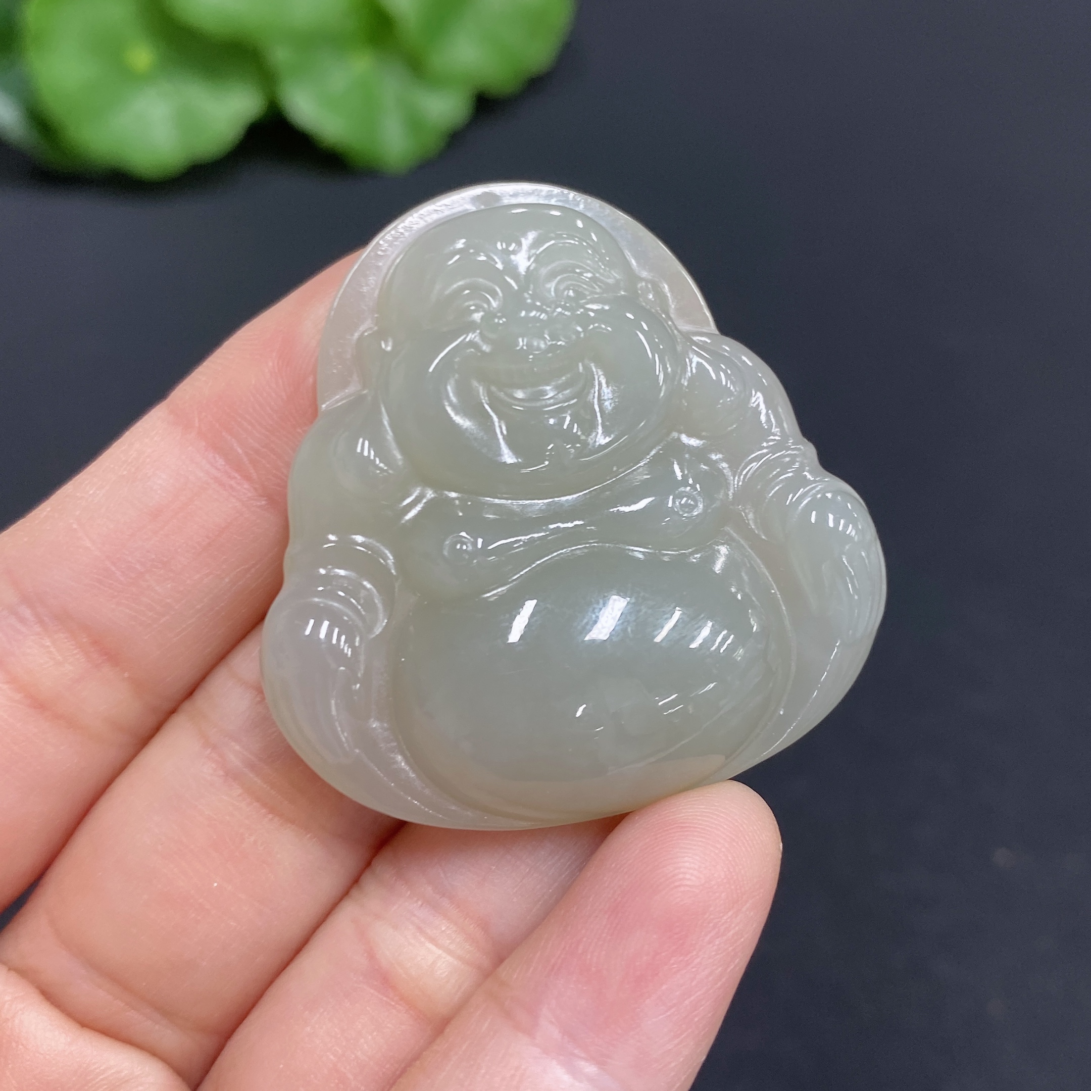 H28214041 Hetian Jade Pendant Buddha Total Weight Approx. 19.7g