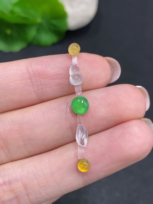 F34059881 Jadeite Cabochon + Mountings Sell as a Lot Yellow Color Origin Undetermined