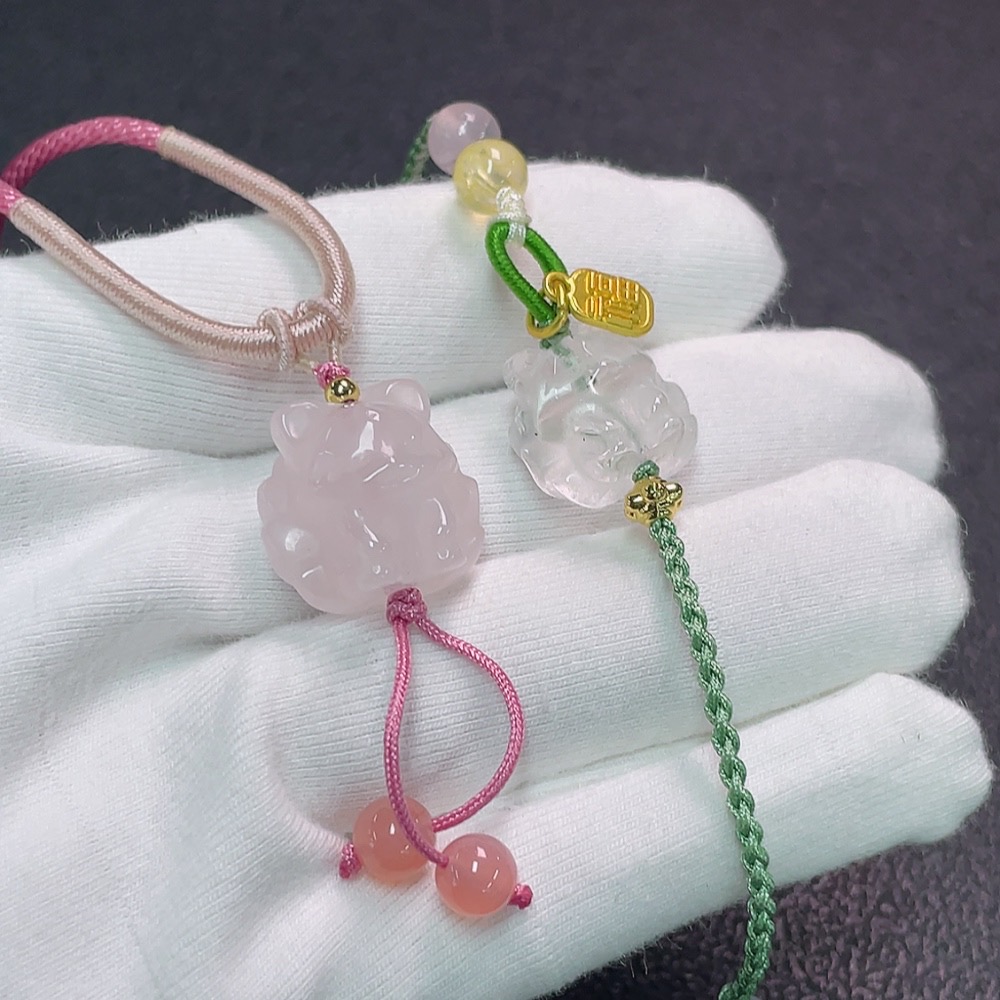 C33852090 Crystal Necklace Non-Gold Total Weight Approx. 13.46g With Rope Wholesale Lot