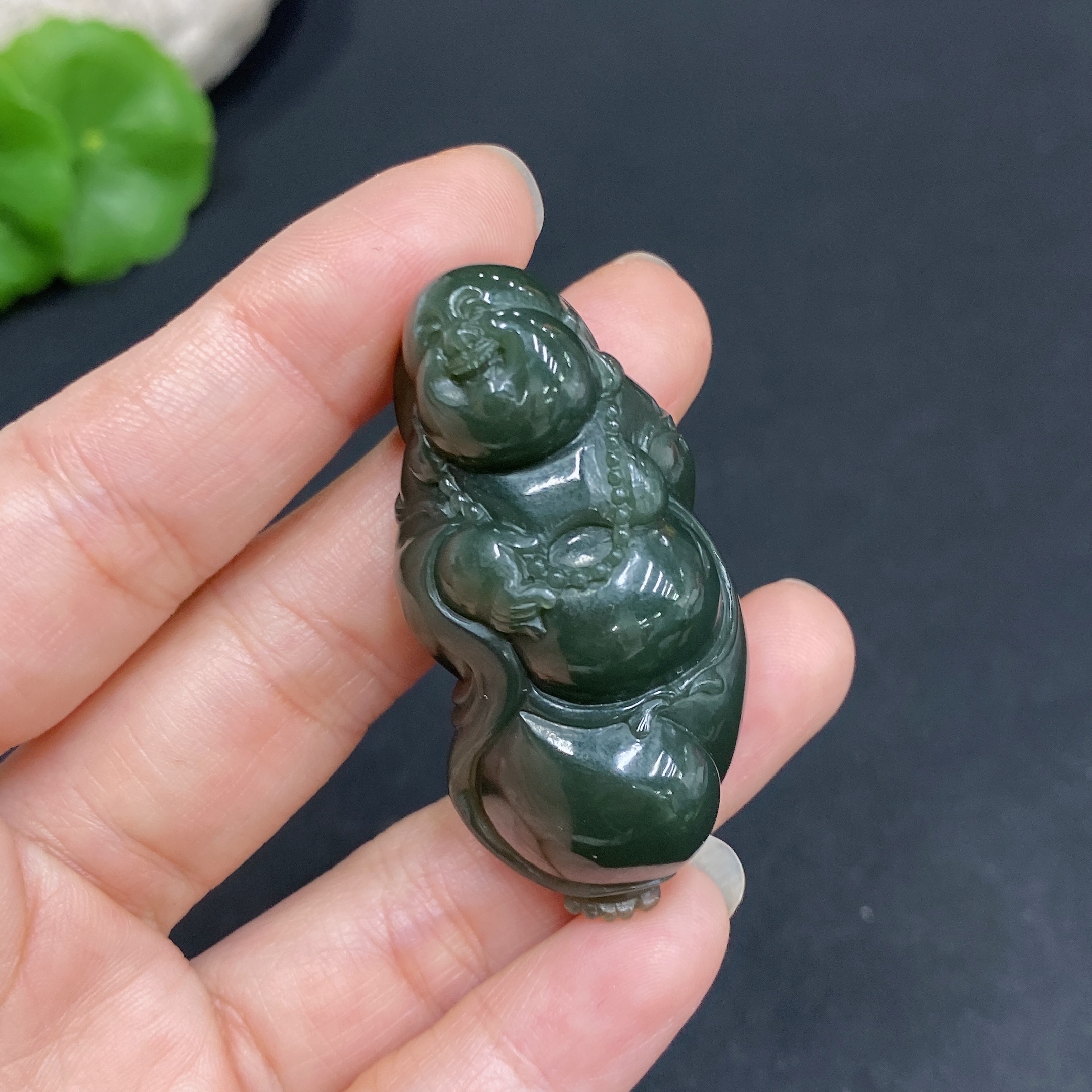 H34036308 Hetian Jade Pendant Buddha Gross Weight Approx. 24.9g