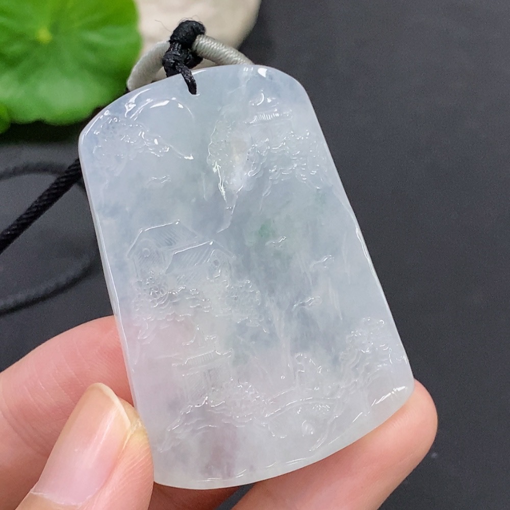 F22491224 JadeiteLandscape Pendant Total Weight 30.807g