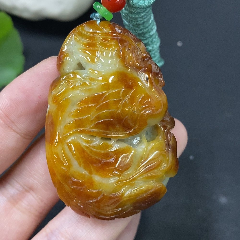 F28250070 Jadeite Pendant Total Weight Approx. 39.92g Color Origin Undetermined