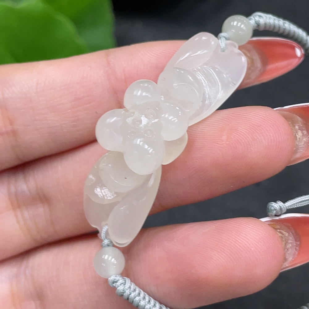 H34961067 Hetian Jade Lotus Hand Plate