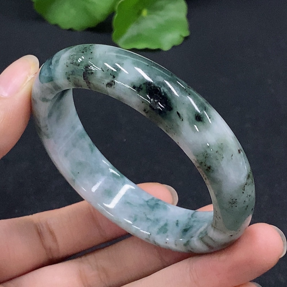 F32818657 Jadeite Round Bracelet Size 52.6 Total Weight Approx. 52.37g