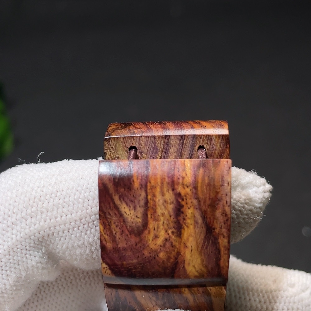 W34987885 Huanghuali Wood Bead Bracelet, Total Weight Approx. 27.1g, Size 20.7mm