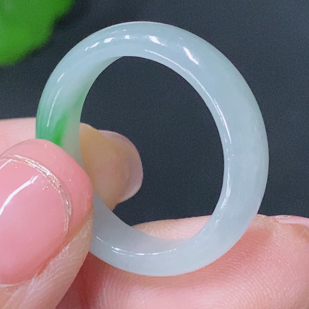 F29320358 Jadeite Ring Size 17 Total Weight Approx. 2.77g