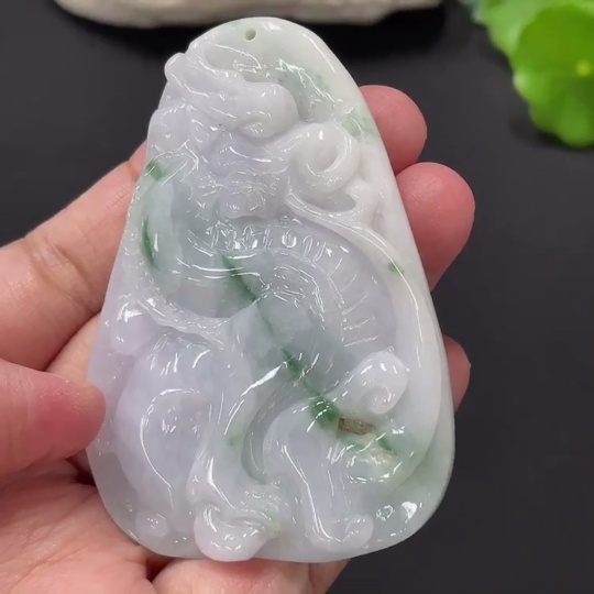 F28284282 Jadeite Kylin Pendant, Total Weight Approx. 54.9g