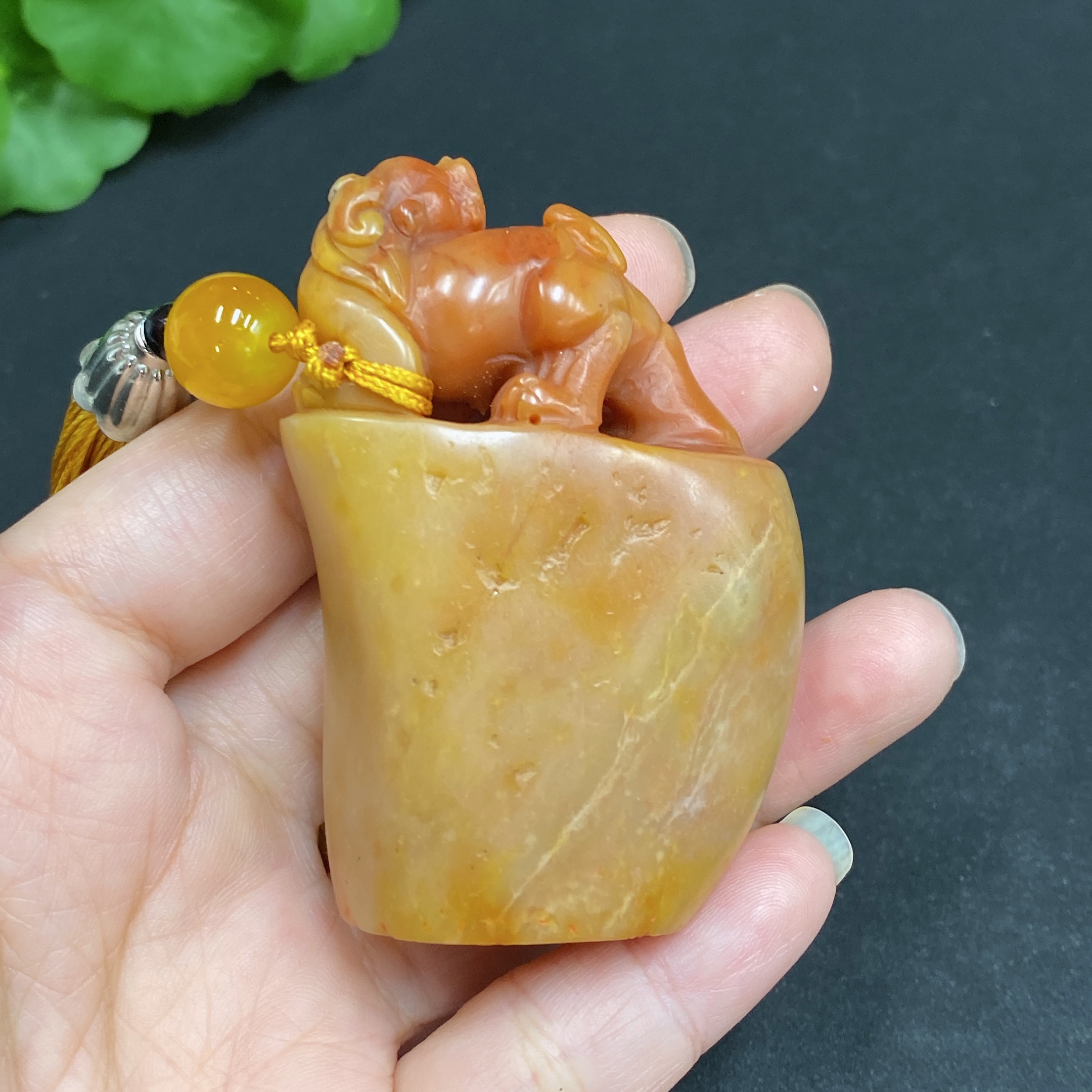 H34036357 Lao Stone Auspicious Beast Seal