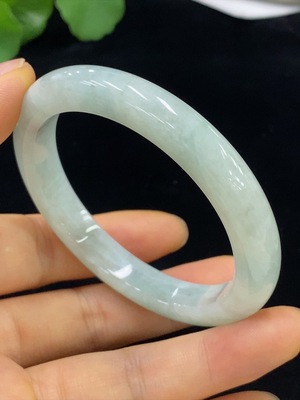 F34024719 Jadeite Round Bangle Size 54.6 Total Weight Approx. 42.76g