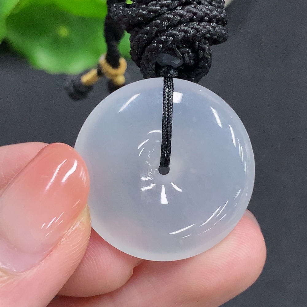 F34061425 Jadeite Peace Knot Total Weight Approximately 10.2g (Including Rope Weight)