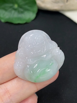 F46545824 翡翠佛公挂件 货品总重约12.8g