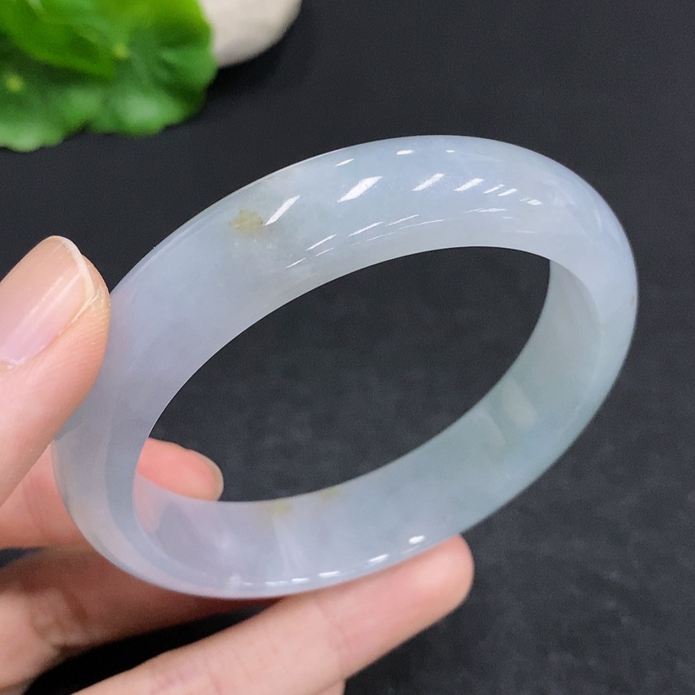 F33831290 Jadeite Round Bangle Total Weight Approx. 58.5g Size 59