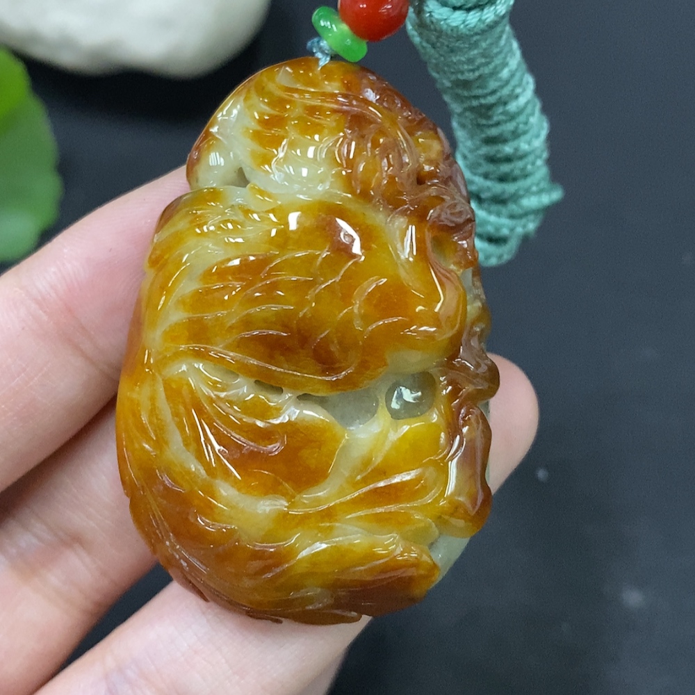 F28250070 Jadeite Pendant Total Weight Approx. 39.92g Color Origin Undetermined