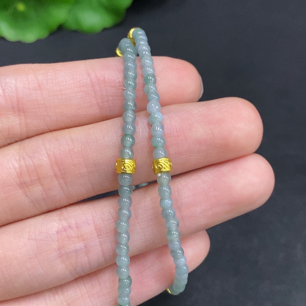 F33907170 Jadeite Beads Sell as a Lot Size Approx 2.8mm Non-gold