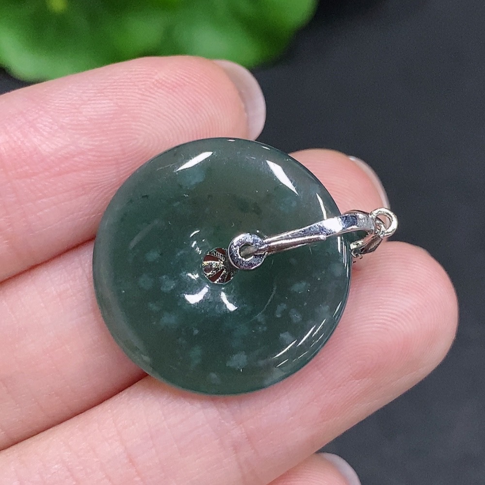 F34002492 Jadeite Safety Buckle Non-Gold Inlaid Total Product Weight Approximately 4g