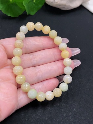 F34068182 Jadeite Bracelet Approx. 8.2mm Total Weight Approx. 21.9g