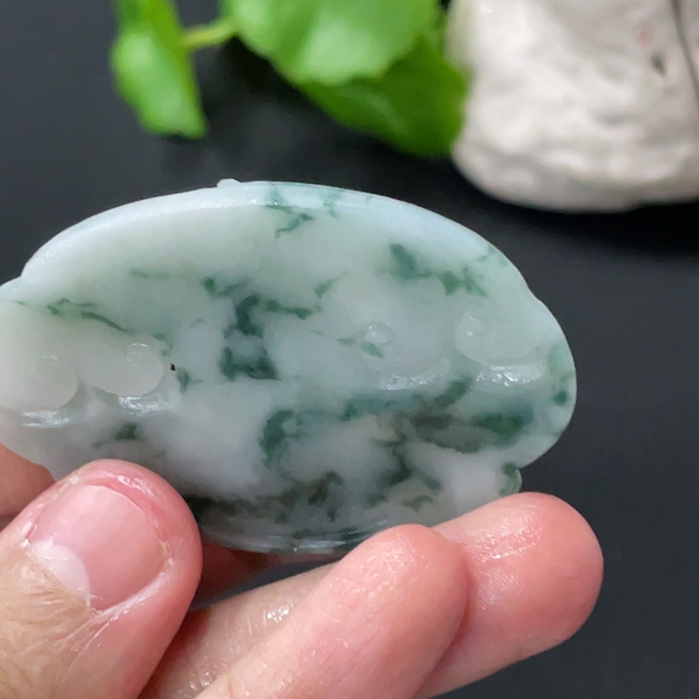F35108673 Jadeite Rough Pendant Total Weight Approx. 23.2g