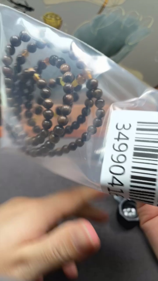 C34990416 Amber Bead Strand, Total Weight Approx. 15.88g, Size About 6.1mm
