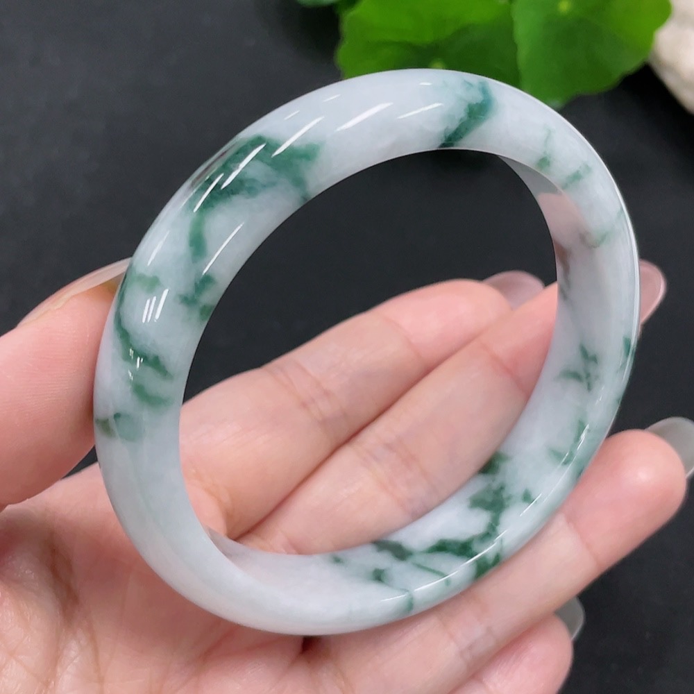F29360015 Jadeite Regular Bangle, Size 58.9, Total Weight Approx. 53.9g