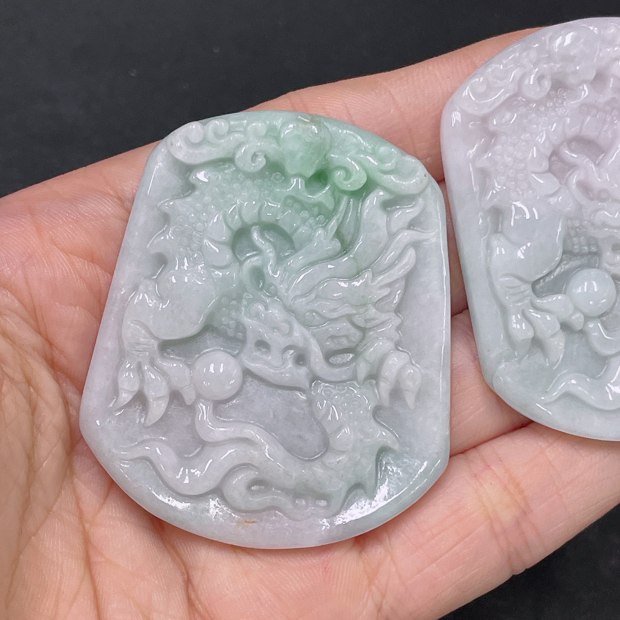 F35137957 Jadeite Dragon Pendant Sell as a Lot