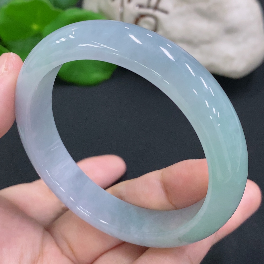F33904727 Jadeite Round Bracelet Size 53.9 Total Weight Approx. 48.3g