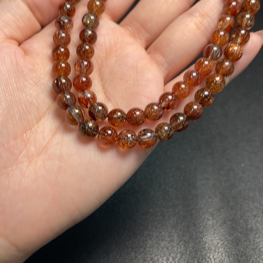 C33854275 Crystal Bead Necklace Total Weight Approx. 39.68g Size About 7.3mm