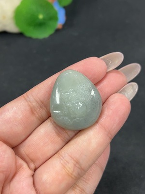 H41946223 和田玉挂件 鼠来财 货品总重约14.9g