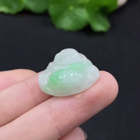 F35165727 Jadeite Buddha Pendant, Total Weight Approx. 4g