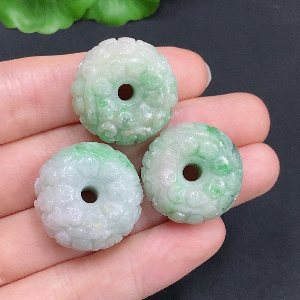 F33831790 Unpolished Jadeite Pendant Lot Including Other Minerals