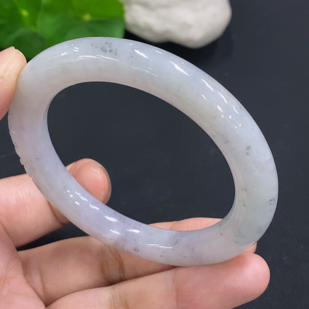 F28247633 Jadeite Round Bangle Size 51.4 Total Weight Approx. 44.2g