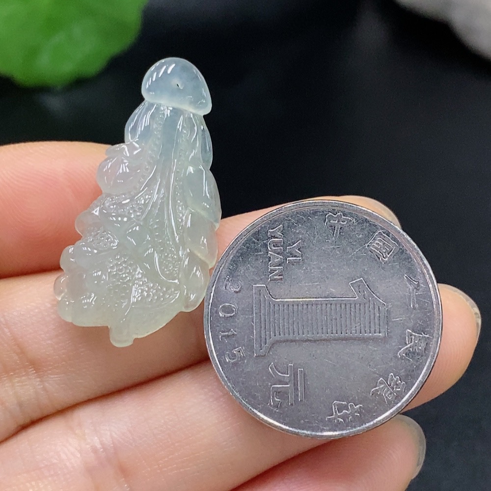 F29414494 Jadeite Cabbage Pendant Total Weight Approx. 4.09g