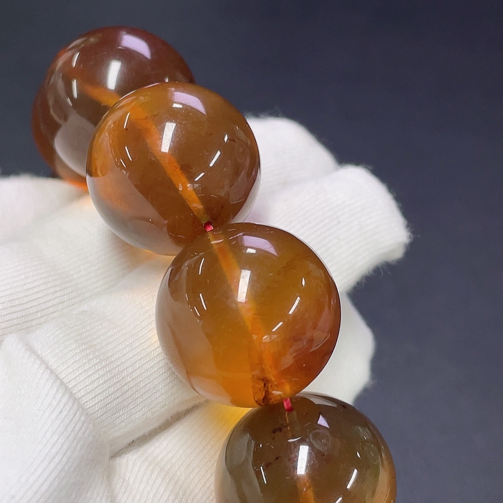 C30509006 Amber Beeswax Bracelet Total Weight Approx.66.15g Size 21.7mm