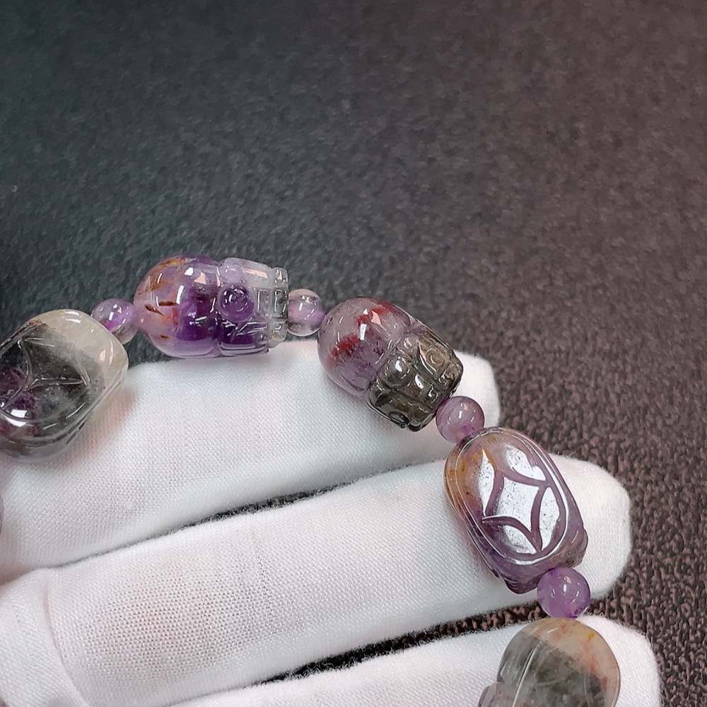 C32785213 Crystal Bracelet Total Weight Approx. 40.92g Stone Size 5.4-12.2mm
