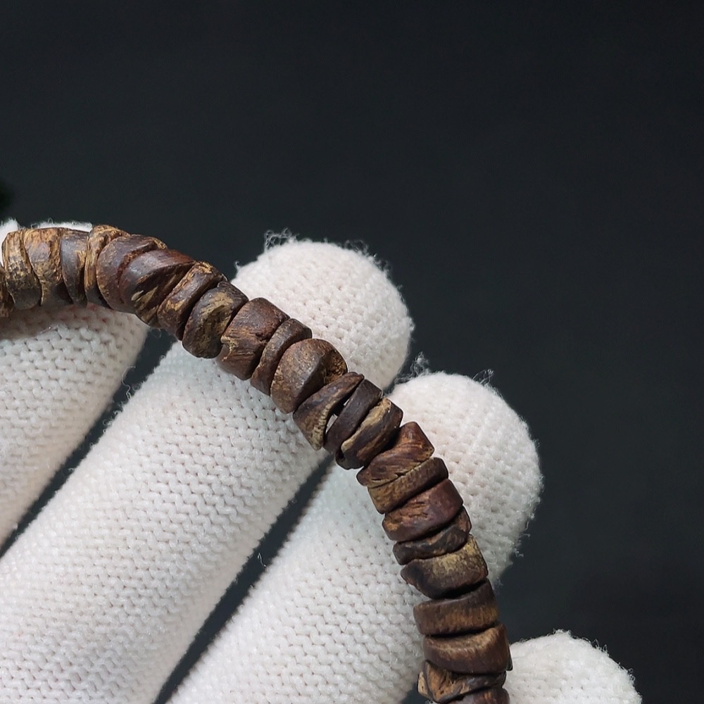 W32765929 Agarwood Bead Bracelet, Total Weight Approx. 5.4g, Size About 6.6mm