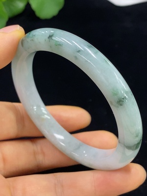 F34044572 Jadeite Bangle Size 56.2 Total Weight Approx. 45.03g Contains Other Mineral Components