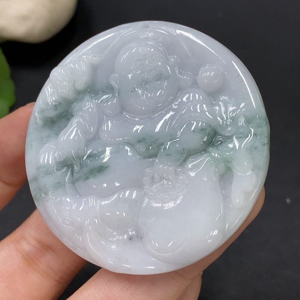 F29322483 JadeiteBuddha Pendant Total Weight Approx. 32.53g