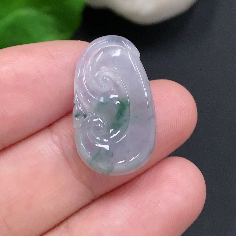F33882369 Jadeite Ruyi Inlay Piece, Total Weight About 1.7g