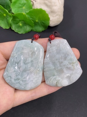 F42967830 翡翠挂件一手走