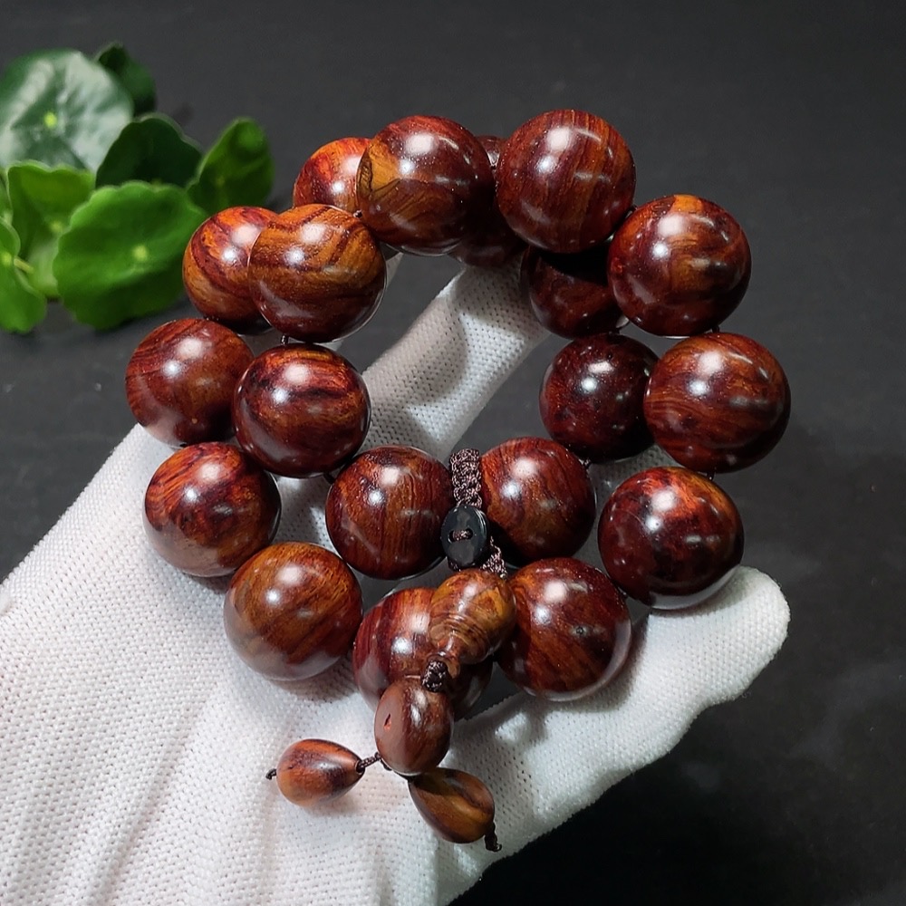 W34987705 Huanghuali Long Strand, Total Weight Approx. 66.7g, Size ~19.8mm