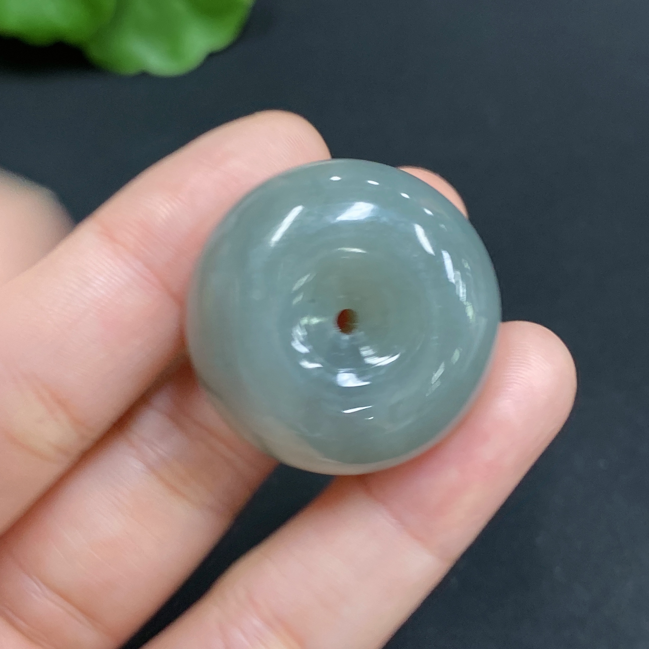 H34986183 Hetian Jade Pendant Peace Ring Total Weight Approx. 21.9g