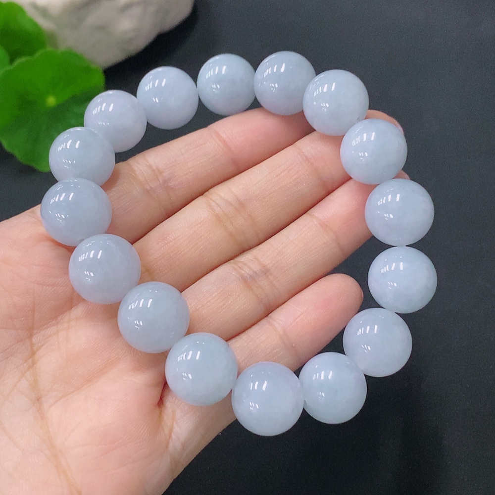 F28181646 Jadeite Bead Necklace Approx 13.3mm Total Weight Approx 64.7g